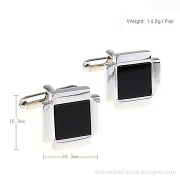 Wholesale Black Paint Mens Cufflinks For Man's Suit Shirt